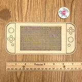 BUNDLE: Stitchable Wooden Video Game Handheld Console & Icon Needle Minder