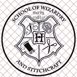 School of Wizardry and Stitchcraft Crest SVG/PNG/EPS/JPG File