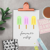 Printable Popsicle Banner (Full Alphabet) SVG/PNG/EPS/JPG