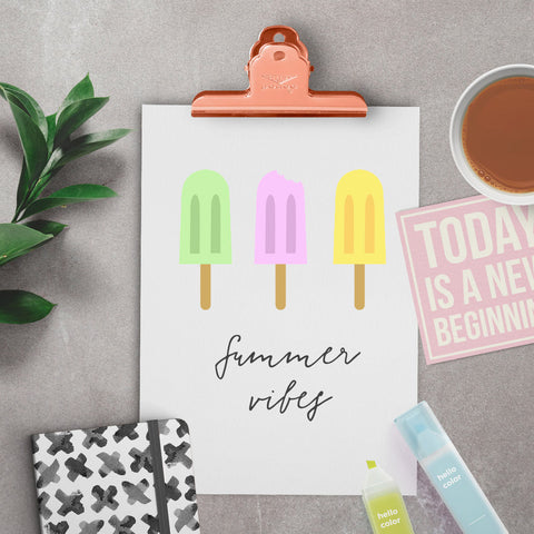 Printable Popsicle Banner (Full Alphabet) SVG/PNG/EPS/JPG