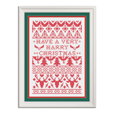 Have a Very Harry Christmas Wizarding Icons Christmas Sampler Cross Stitch Pattern