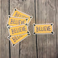 Believe Locker Room Sign Inspired Vinyl Laptop Stickers