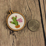 "Can't Touch This" Flowering Cactus Cross Stitch Pattern