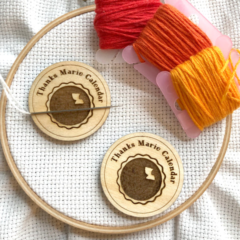 Burnt Pie "Thank Marie Calendar"  Needle minder | Snarky Meme Magnetic Wood Needleminder