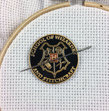 School of Wizardry and Stitchcraft : Wizard School Needle Minder or Magnet