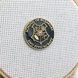 School of Wizardry and Stitchcraft : Wizard School Needle Minder or Magnet