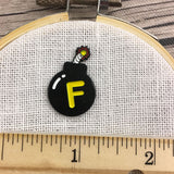 F-bomb Enamel Needle Minder or Fridge Magnet **EXCLUSIVE**