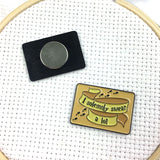 "I solemnly swear a lot" Wizarding Map Needle Minder or Magnet