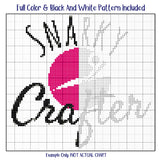 "Two Words One Finger" Innuendo Cross Stitch Pattern