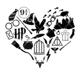 Wizarding Icon Heart SVG/PNG/EPS/JPG File