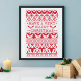 Have a Very Harry Christmas Wizarding Icons Christmas Sampler Cross Stitch Pattern