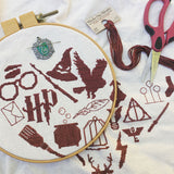Wizarding Icons Heart Cross Stitch Pattern