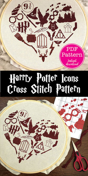 FO] Another Harry Potter cross stitch!! I'll put the link in the