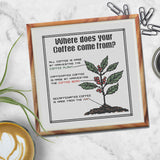 Sarcastic Decaf Coffee Cross Stitch Pattern
