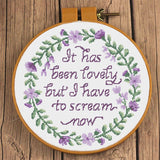 It has been lovely but I have to scream now! Cross Stitch Pattern