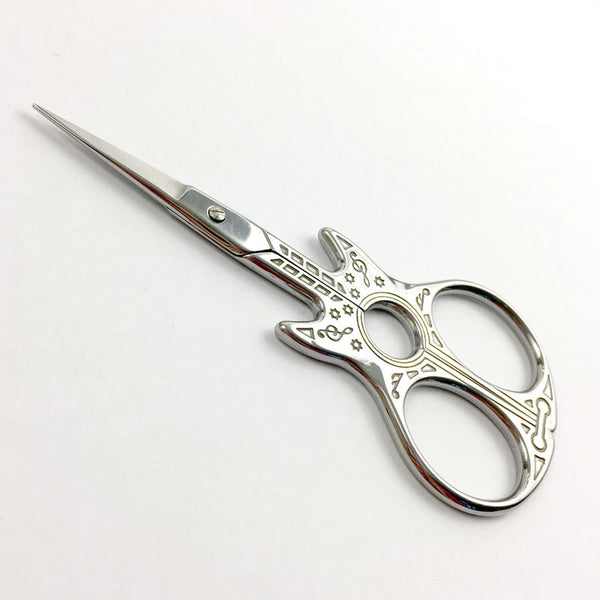 Iridescent Guitar Embroidery Scissors- Extra sharp fine tip