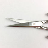 Iridescent Guitar Embroidery Scissors- Extra sharp fine tip | Small Silver or Rainbow Cross Stitch Needlepoint Snips | Guitar Lovers Scissor
