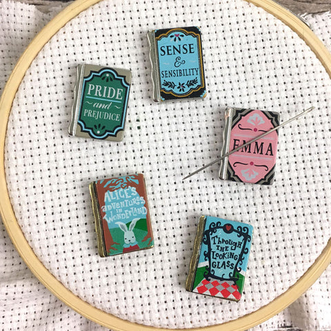 Jane Austen & Alice Wonderland Mini Book Needle Minders