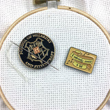Wizarding Needle Minder Bundle: Set of 2 (School of Wizardry & Stitchcraft | I Solemnly Swear A Lot)  Needle minders