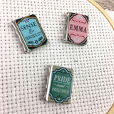 Jane Austen & Alice Wonderland Mini Book Needle Minders