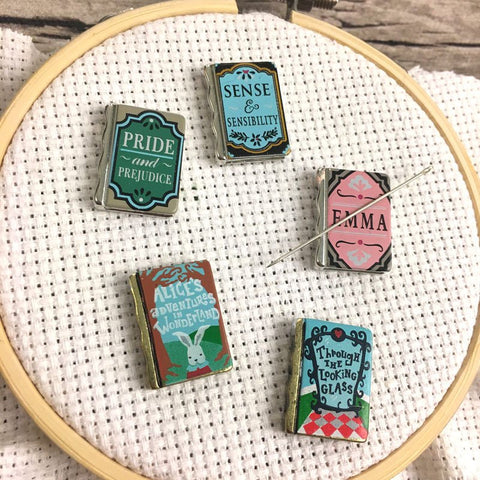 Jane Austen & Alice Wonderland Mini Book Needle Minders