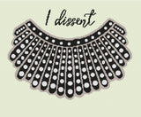 Dissent Collar RBG Tribute Cross Stitch Pattern