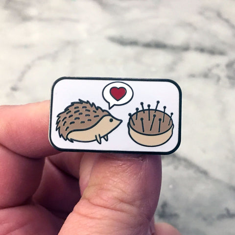 Hedgehog Pincushion Love Needle Minder