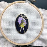 Salty Girl Needle Minder or Lapel Pin