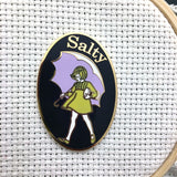 Salty Girl Needle Minder or Lapel Pin