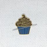 Enjoy Your Shut the Fucupcake Enamel Needle Minder | Magnetic STFU Cupcake Needle Nanny | Pink, Chocolate, Purple Frosted Snark Needleminder