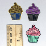 Enjoy Your Shut the Fucupcake Enamel Needle Minder | Magnetic STFU Cupcake Needle Nanny | Pink, Chocolate, Purple Frosted Snark Needleminder