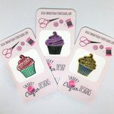 Enjoy Your Shut the Fucupcake Enamel Needle Minder | Magnetic STFU Cupcake Needle Nanny | Pink, Chocolate, Purple Frosted Snark Needleminder