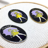 Salty Girl Needle Minder or Lapel Pin