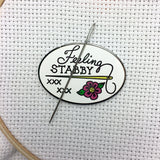 Feeling Stabby Enamel Needle Minder