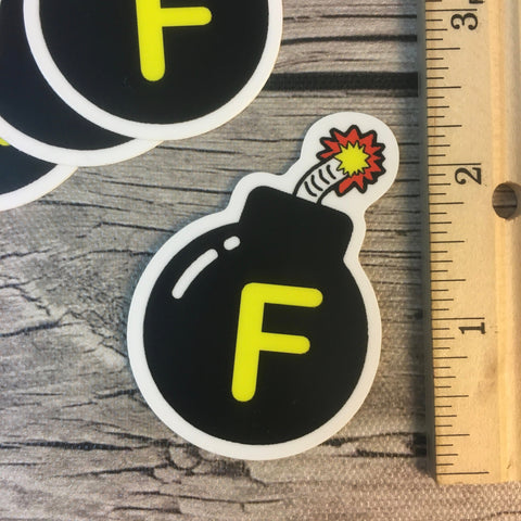 F-Bomb Laptop Flask Stickers