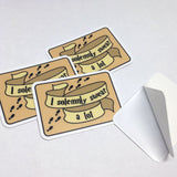 BUNDLE: I Solemnly Swear a Lot Decal & Needle Minder | Snarky Wizarding Needleminder Flask Sticker Set | Enamel Needle Magnet - Die Cut Set