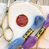 Proof I Have The Patience To Stab Something 4000 Times Needle Minder| Funny Enamel Needleminder for Cross Stitch Embroidery Quilting