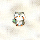 Crafty Woodland Creatures Needle Minders | Cute Stitching Hedgehog, Owl, Fox Needle Nanny | Cross Stitch or Embroidery Needle Holder Magnet