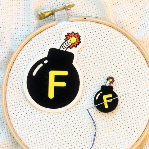 BUNDLE: F-Bomb Decal & Needle Minder