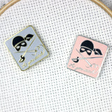 Hard Enamel "As You Stitch" Magnetic Needle Minder | Pink or Blue