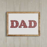 Tartan Plaid Dad: #1 Sperm Donor Funny Father's Day Cross X-Stitch Stitch Patterns (Two Options)