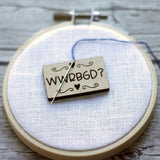 WWRGBD?, WAP: Woman As President, I Voted Flag Sticker Engraved Wooden Needle minders