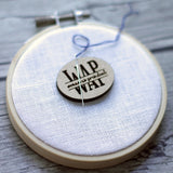 WWRGBD?, WAP: Woman As President, I Voted Flag Sticker Engraved Wooden Needle minders