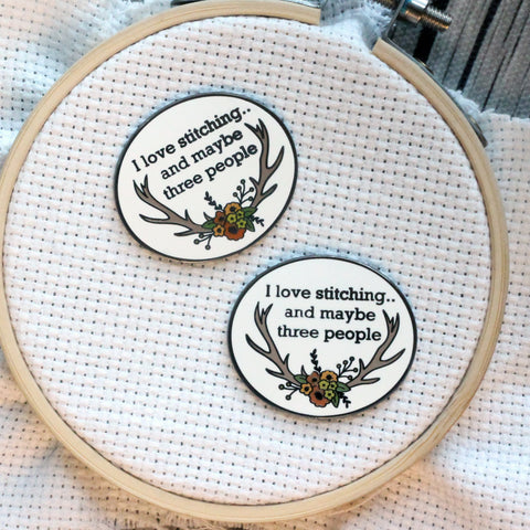 I like stitching.. and maybe three people Snarky Needleminder