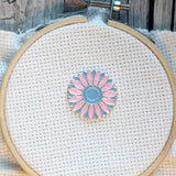 Charitable Rainbow Daisy Flowers Enamel Needleminders