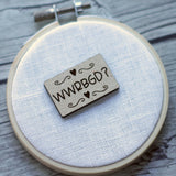 WWRGBD?, WAP: Woman As President, I Voted Flag Sticker Engraved Wooden Needle minders