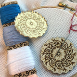 Fuckflake funny hidden F-word Engraved Needle minders Gold Acrylic or Wooden | Cute F*ck F-bomb Mirrored Magnetic Needleminder