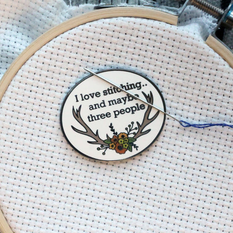 I like stitching.. and maybe three people Snarky Needleminder
