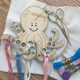 Magnetic Octopus Embroidery Floss Organizer & Needle Minder
