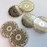 Fuckflake funny hidden F-word Engraved Needle minders Gold Acrylic or Wooden | Cute F*ck F-bomb Mirrored Magnetic Needleminder